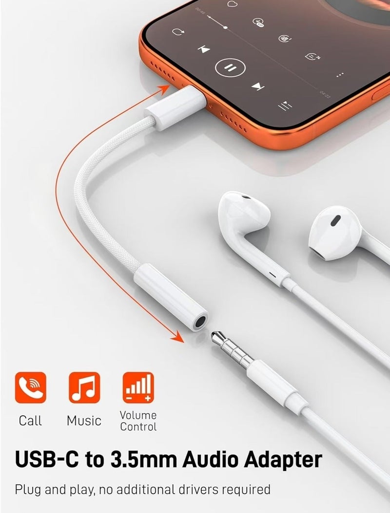 ChenDa This Type-C to 3.5mm adapter is compatible with most Type-C phones, including iPhone 16/15 series, Samsung Galaxy S25/S24 series, Huawei, Xiaomi, etc., while also supporting tablets and laptops. - Image 2
